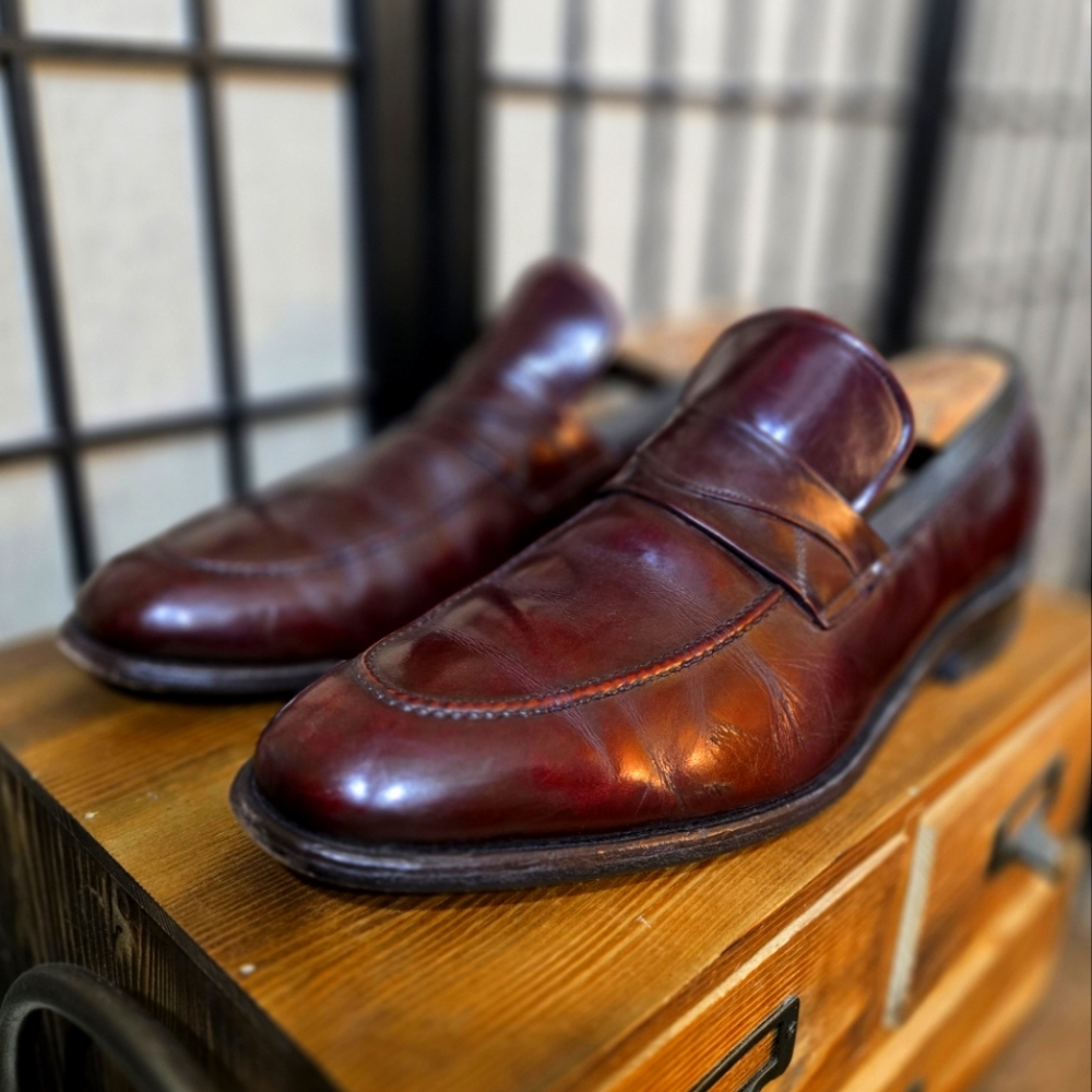 Allen Edmonds Vintage Oxblood Loafers - Sz 11C